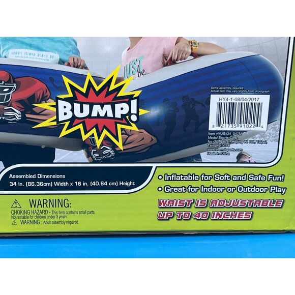 Md Sports Jumbo Sumo Match Football Edition Bump Set Of 2 Boppers In Box - Picture 3 of 4